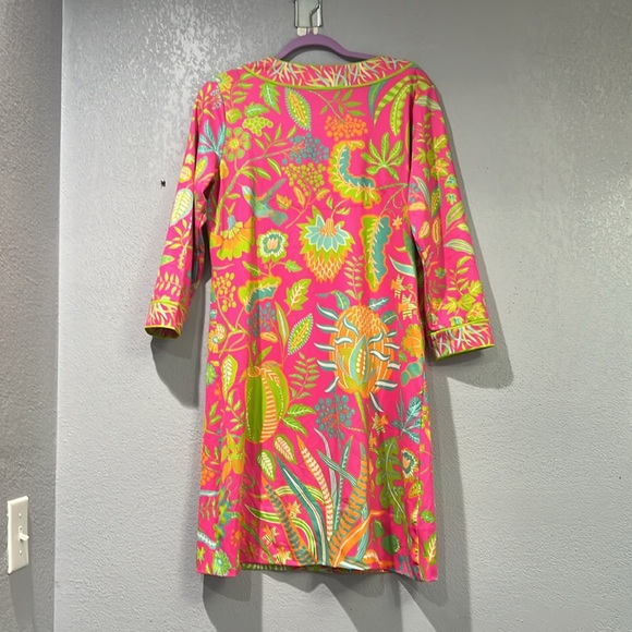 Gretchen Scott multicolored dress- Hummingbird Heaven in pink - Picture 3 of 7